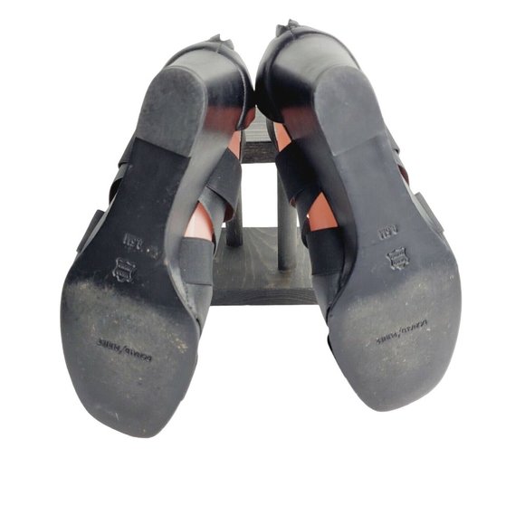 Donald Pliner Lelle Women's Black Strappy Caged Wedge Sandals Sz 9.5M - Picture 4 of 10